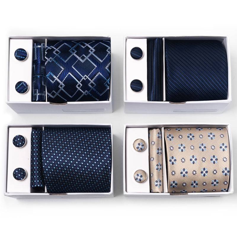 Nowe męskie kwiatowe kropki wi – Neck Tie Set Box recenzja i cena